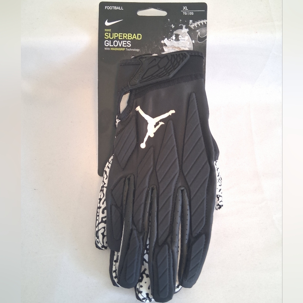Nike Jordan Superbad Black Padded Football Gloves